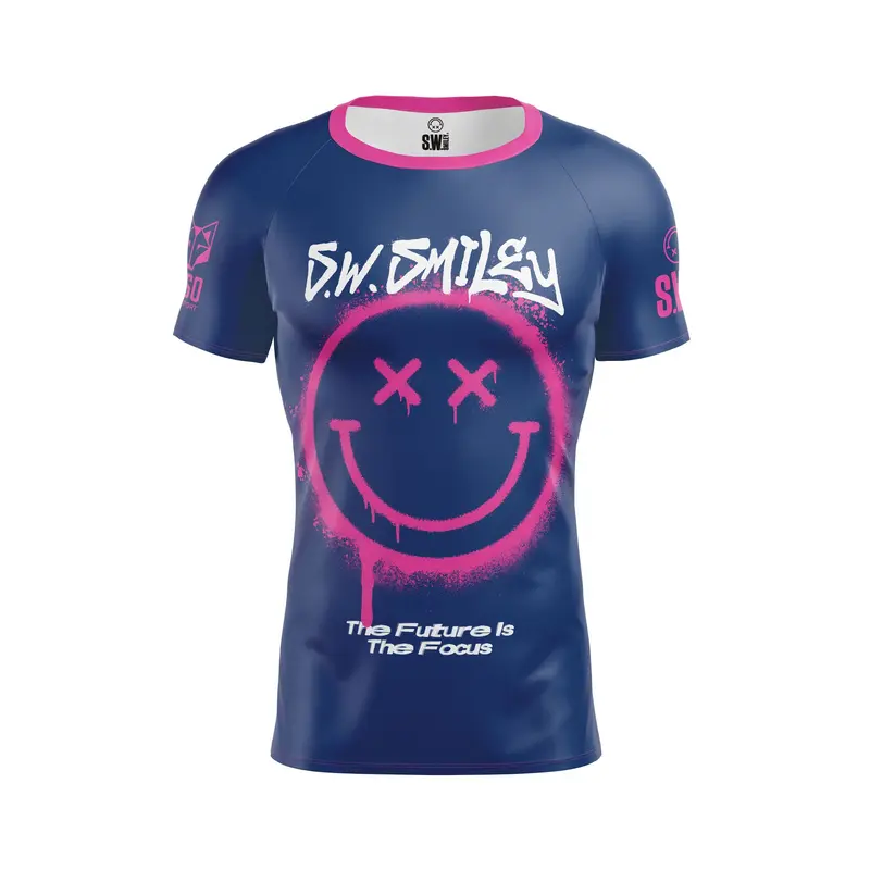 Camiseta manga corta hombre - Smiley Graffiti