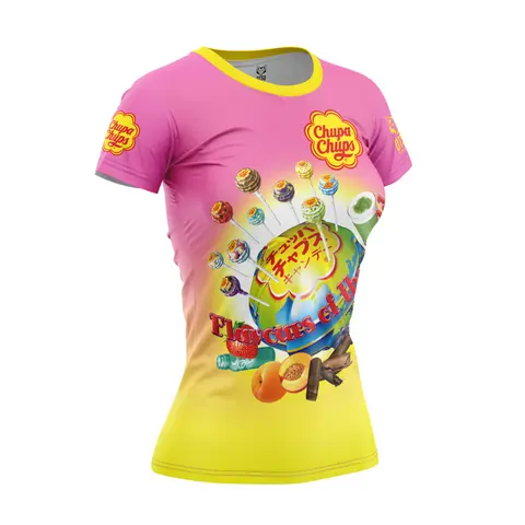 Camiseta manga corta mujer - Chupa Chups Flavours World