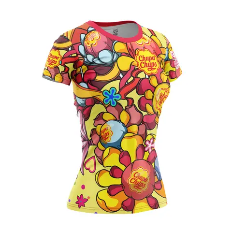 Camiseta manga corta mujer - Chupa Chups Flower