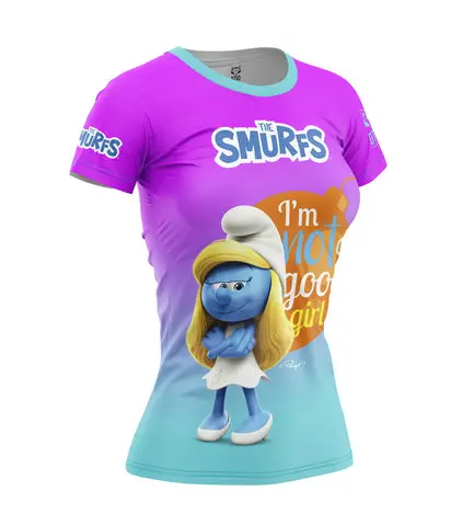 Camiseta manga corta mujer - Smurf Have Fun