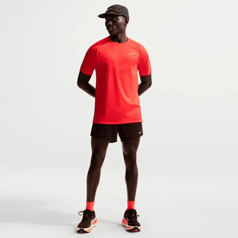 Camiseta Nike Stride De Running DrI-Fit Adv De Manga Corta - Hombre