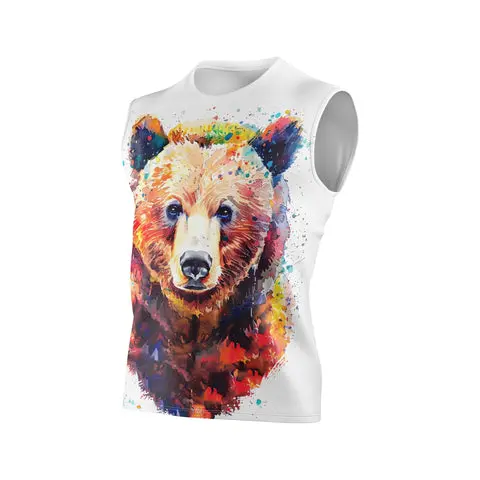 Camiseta sin mangas hombre - Be Wild Bear