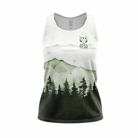 Camiseta sin mangas mujer - Green Forest