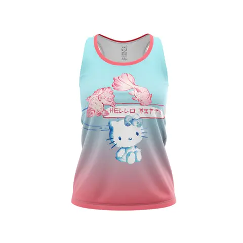 Camiseta sin mangas niña y mujer - Hello Kitty Wave