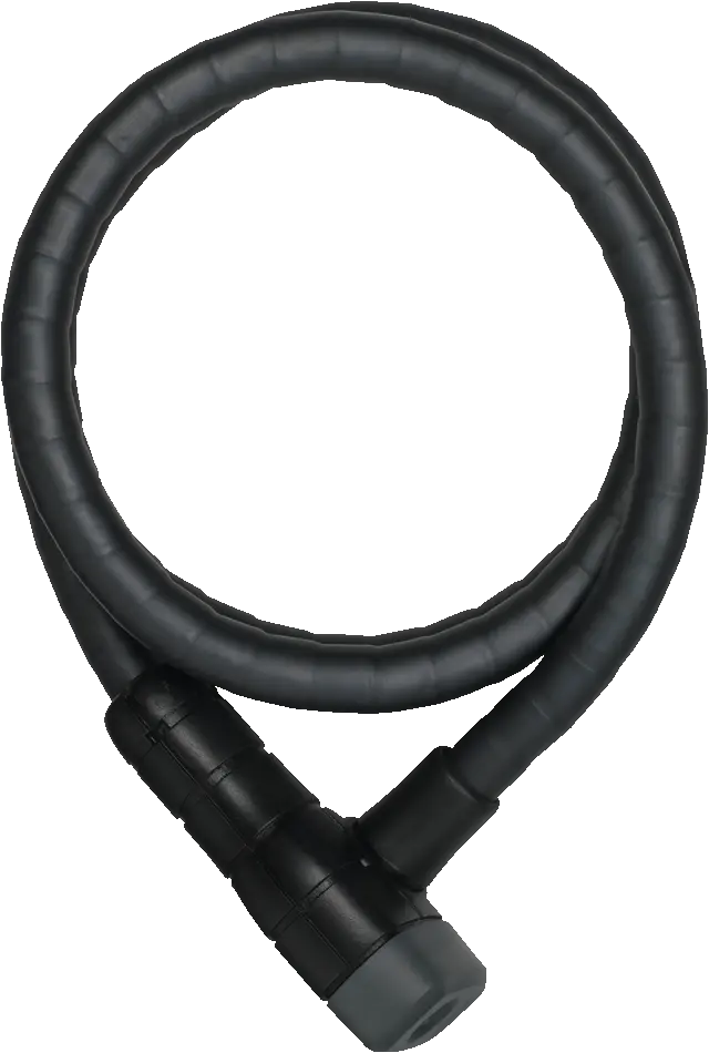 Candado Abus Microflex 6615k/120cm/15 negro sin soporte