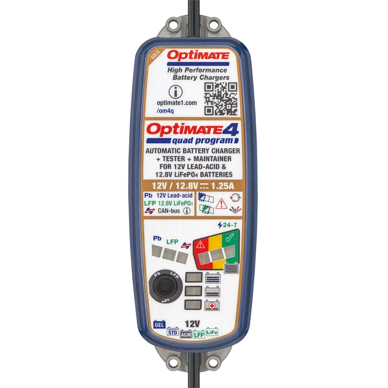 CARGADOR BATERIAS OPTIMATE 4 QUAD PROGRAM TM-630