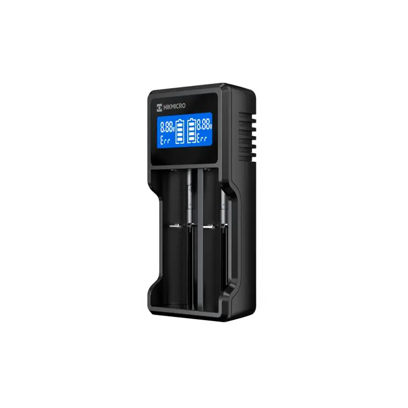 Cargador Externo HIKMICRO 2 Canales RCR123A / 18650 / 21700