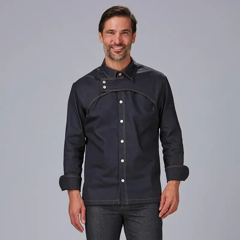 CHAQUETA COCINA HOMBRE PRIETO