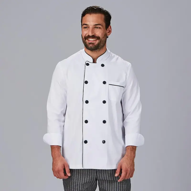 Chaqueta Cocina Unisex Blanca Combi – Elegante y Funcional