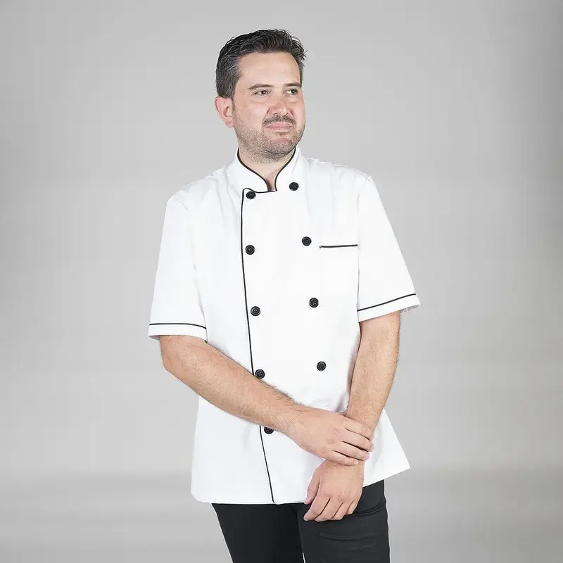 Chaqueta Cocina Unisex Blanca – Cómoda y Con Estilo
