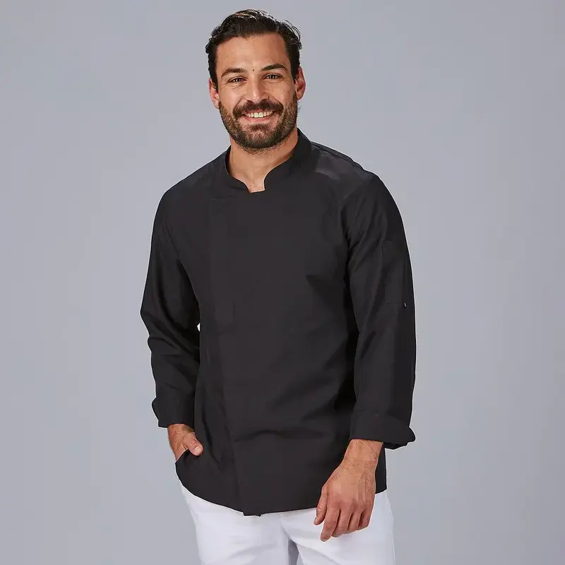 CHAQUETA COCINA UNISEX MEJIA "RED LINE"