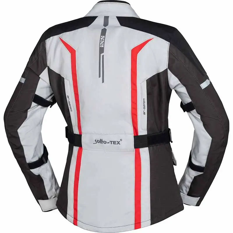 CHAQUETA INVIERNO MUJER IXS GRIS CLARO/GRIS/ROJO E