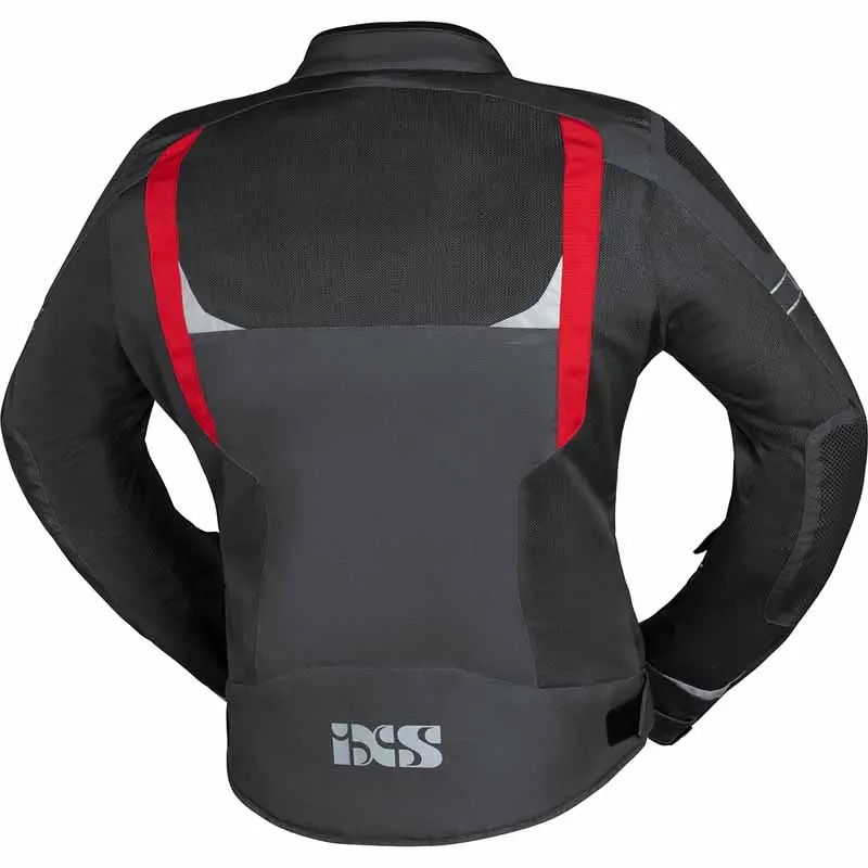 CHAQUETA IXS TRIGONIS GRIS OSCURO/GRIS/ROJO