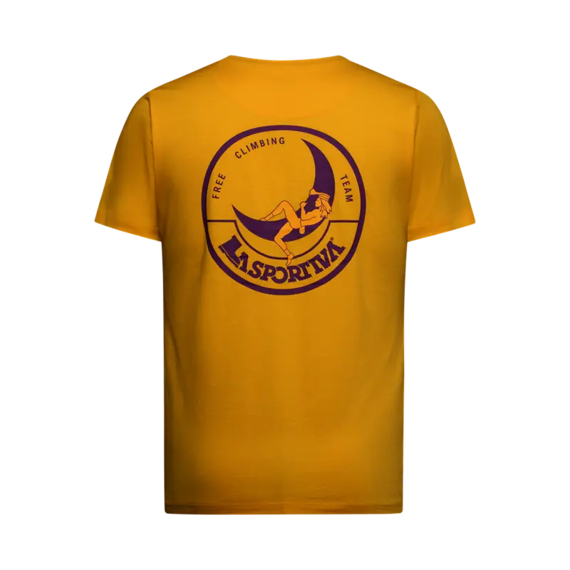 Climbing on the Moon T-Shirt Hombre Camiseta Escalada La Sportiva