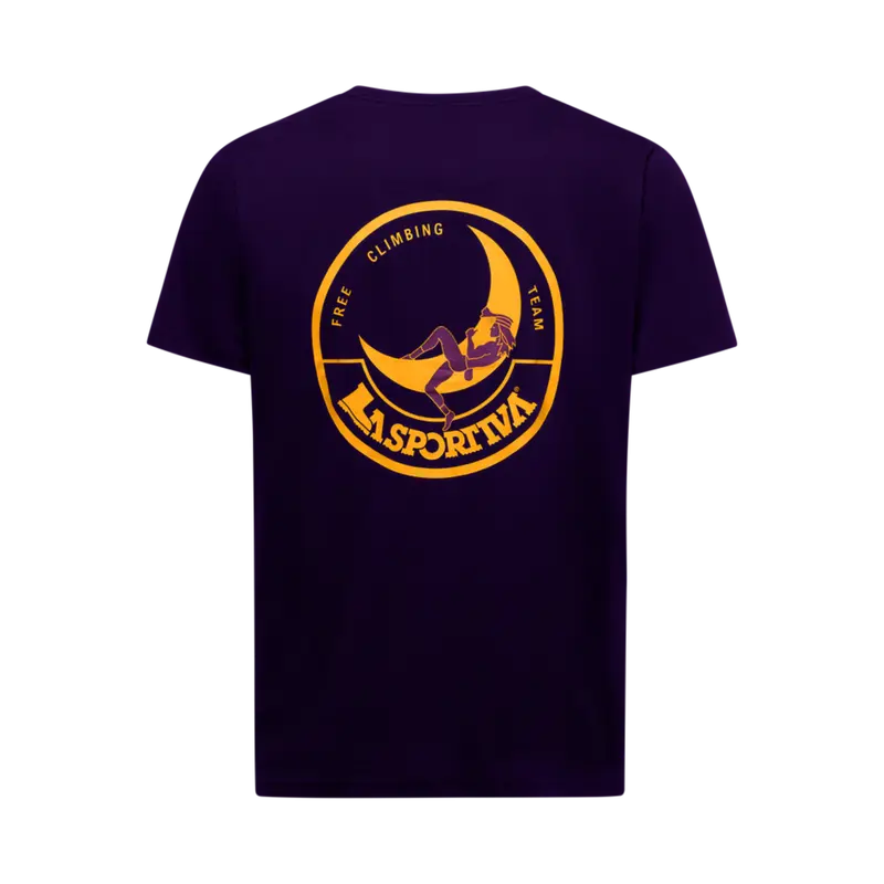 Climbing on the Moon T-Shirt Hombre Camiseta Escalada La Sportiva