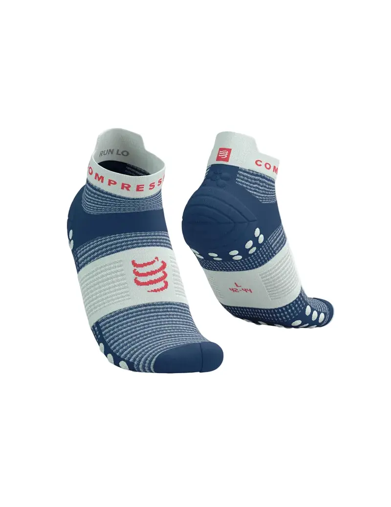 Compressport calcetines Pro Racing v4.0 Run Low Azul Marino