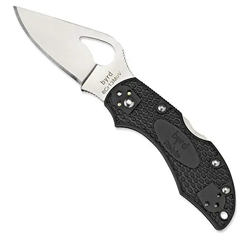 Cuchillo Byrd Robin Plain Edge Black - Caza y Tiro