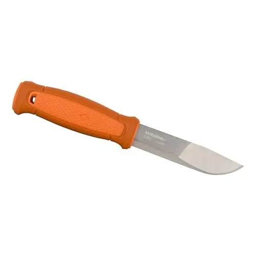 Cuchillo Morakniv Kansbol con Funda Naranja Quemada y Sistema Multi-Mount - Acero Inoxidable 12C27