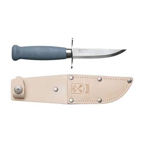 Cuchillo Morakniv Scout 39 Blueberry - Hoja Fija 3.4" Acero Sueco con Mango Abedul FSC