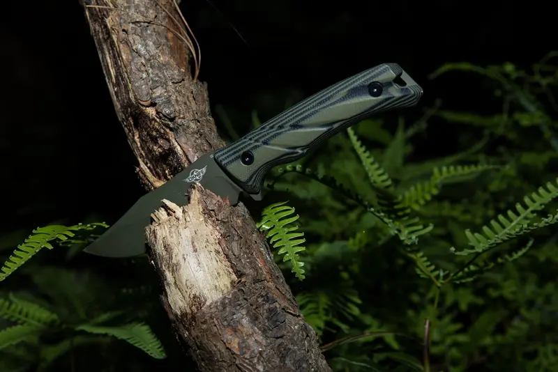 Cuchillo OKNIFE Fortitude 10 Acero D2 Mango G10 - Hoja Clip Point 10,8cm con Funda Kydex