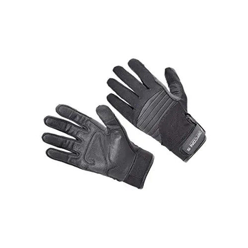 Defcon 5 Armour Tex Gloves Guantes Tácticos con Palma de Cuero Negro Talla XS
