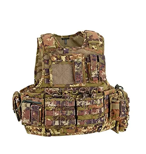 DEFCON 5 Body Armor Carrier Vegetato Italiano - Chaleco Portaplacas Táctico MOLLE