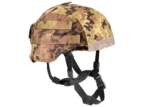 DEFCON 5 - Fundas RIP-Stop para Casco ELMETTO LBA MACH2 con Sistema de Trineo y Ganchos Interiores Talla M