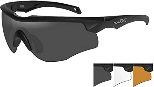 Defcon 5 Saber Advanced Gafas Tácticas 3 Lentes Intercambiables Marco Negro