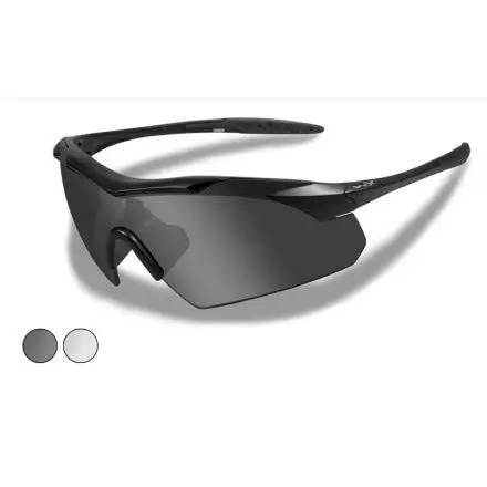 Defcon 5 Vapor Lens Gafas Tácticas Smoke Grey And Clear BLACK Frame