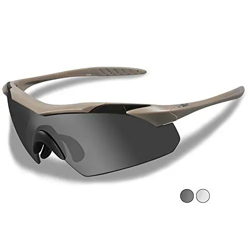 Defcon 5 Vapor Lens Gafas Tácticas Smoke Grey y Clear con Marco TAN