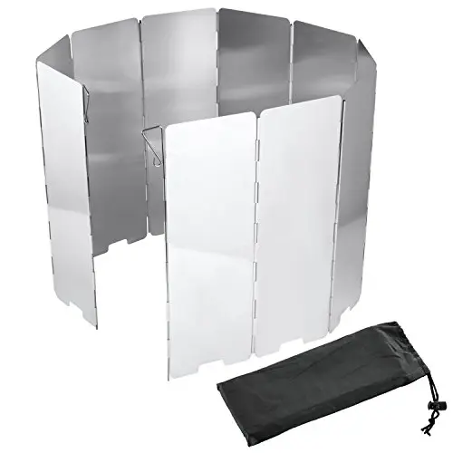 Diealles 10 Placas Parabrisas Plegables al Aire Libre Cocina Parabrisas para Acampar y Caminar