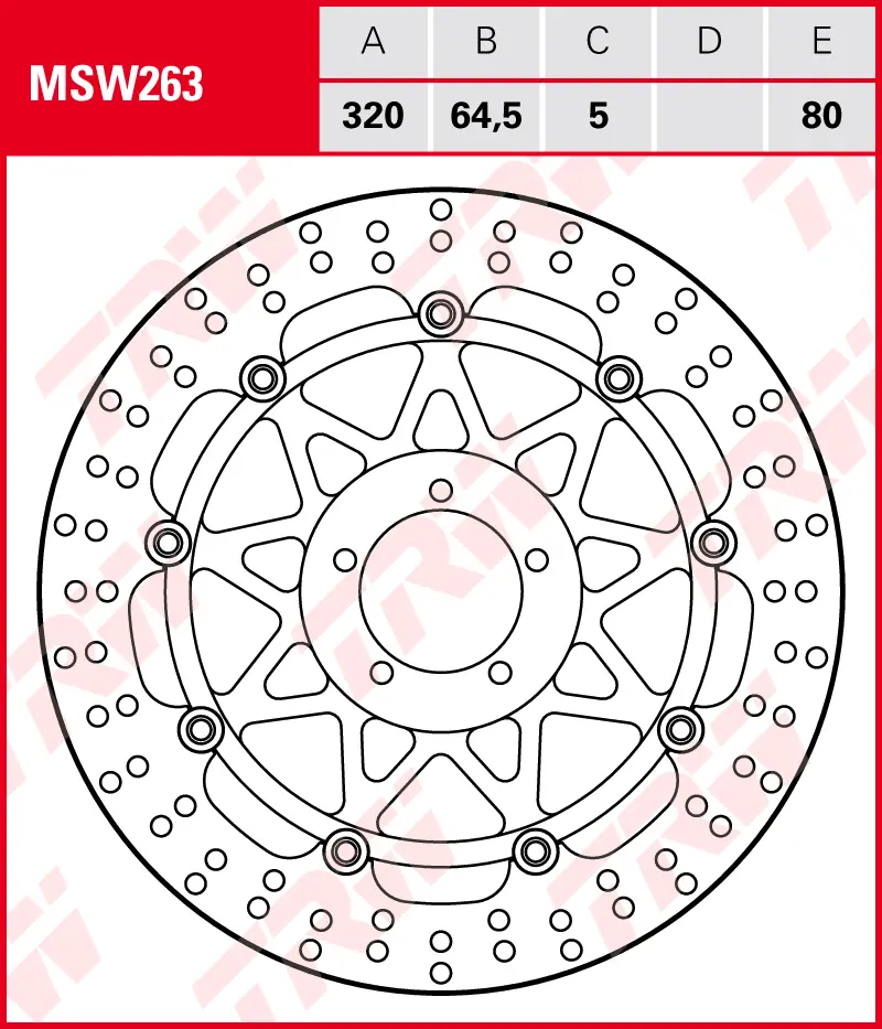 DISCO FRENO TRW MSW263