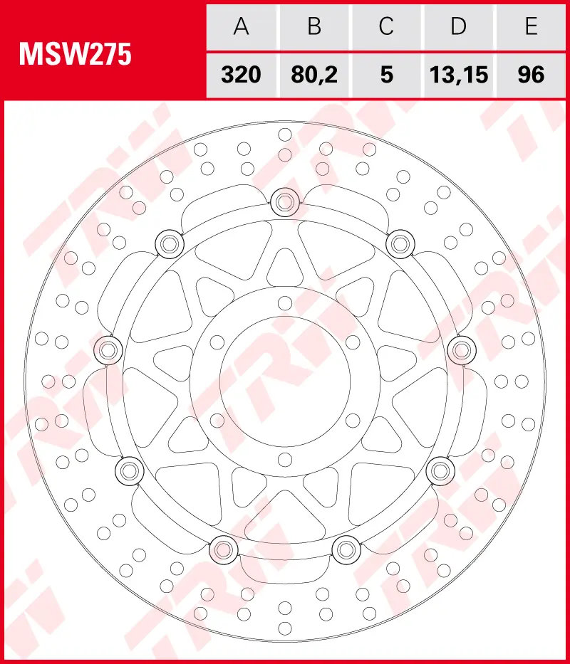 DISCO FRENO TRW MSW275