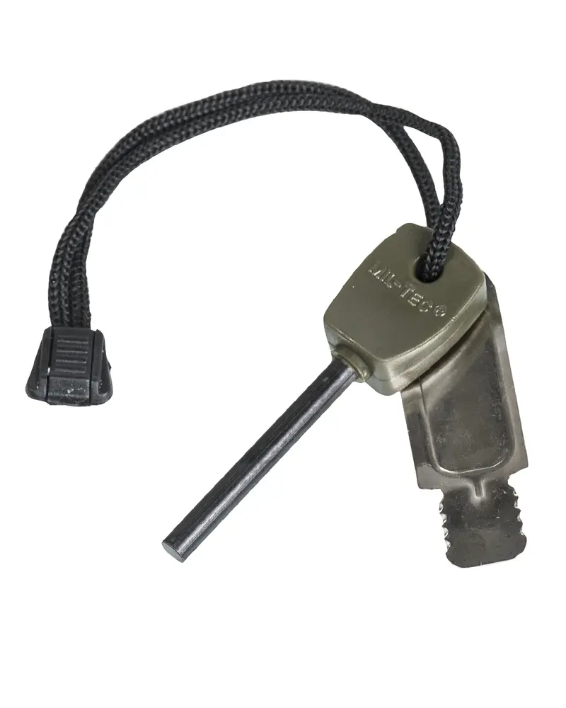 Encendedor de Fuego de Magnesio MIL-TEC - Pedernal Supervivencia Bushcraft