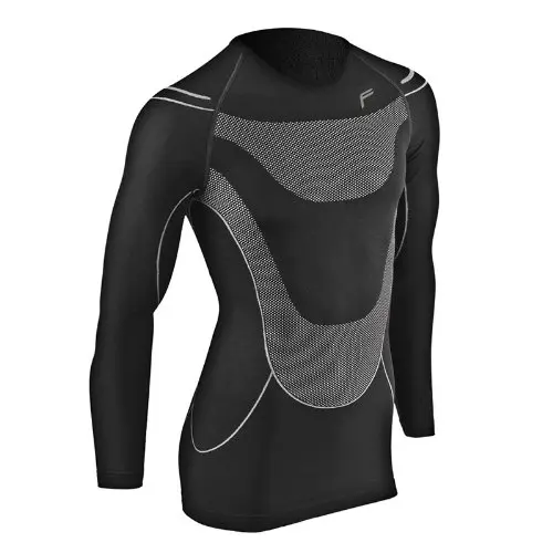 F-lite Camiseta de Manga Larga Body Megalight 140 para Hombre, Negro, M, 15-1060-8-1-0002
