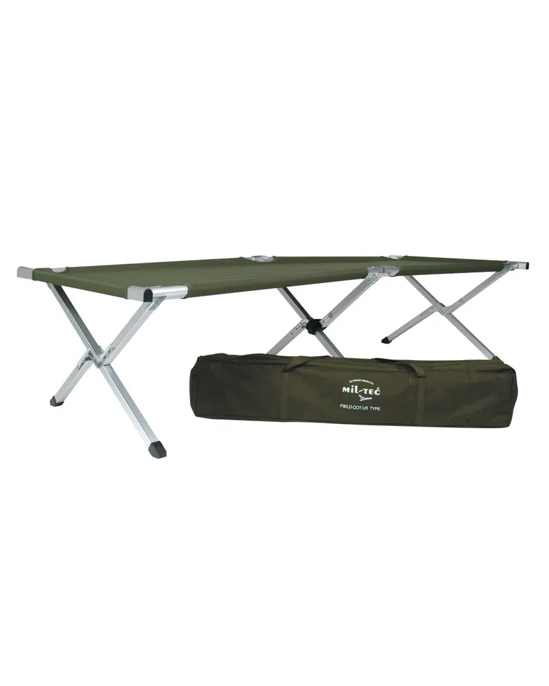 FELDBETT US TYP ALU M.TA.190X65 CM OLIV