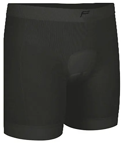 Flite, Boxer Pantalón Corto de Ciclismo con Acolchado Cosido Body para Hombre, Men's, Negro,
