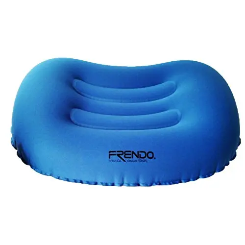 FRENDO Almohada Hinchable Azul - Cojín Inflable Compacto