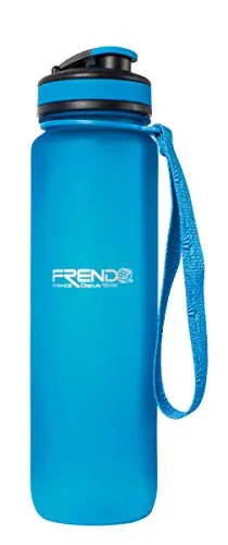 FRENDO Botella Tritan 0,5L Azul - Botella Deportiva Libre de BPA para Outdoor