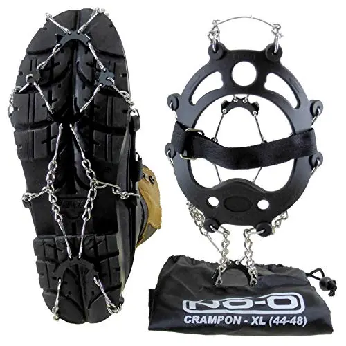 FRENDO Crampón Cadena XL Talla 45/48 - Antideslizante para Calzado de Montaña