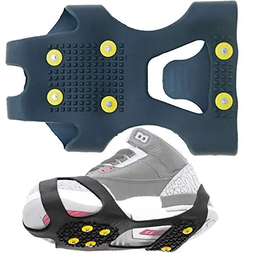 FRENDO Crampones 6 Puntas(41/44) - Antideslizantes para Hielo y Nieve