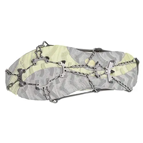 FRENDO Crampones Ice Light XL - Crampones Ligeros para Montañismo Talla 46/48
