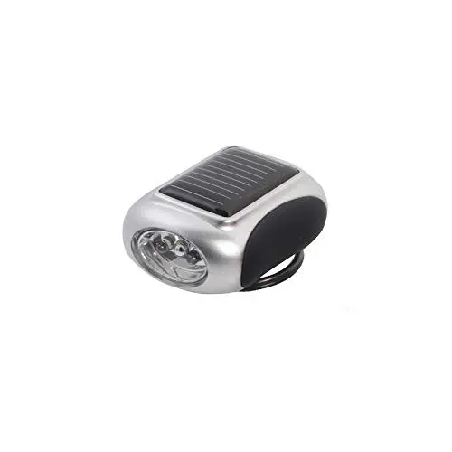 FRENDO Dynamo XS Solaire 2 Argent - Linterna Solar Ultracompacta 31g con Dinamo Manual