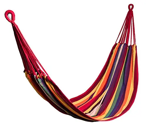 FRENDO Hamaca Tropical de Algodón - 230x140cm Resistencia 100kg para Jardín y Camping