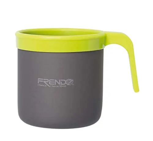 FRENDO MUG ALU - Taza de Aluminio Simple Pared Ultraligera para Camping y Senderismo
