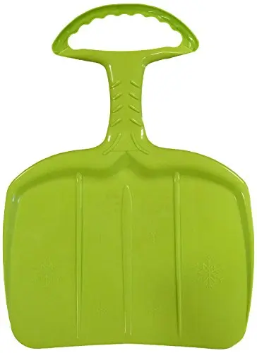 FRENDO Pala XXL Verde - Pala de Nieve Grande para Trineo y Deportes de Invierno