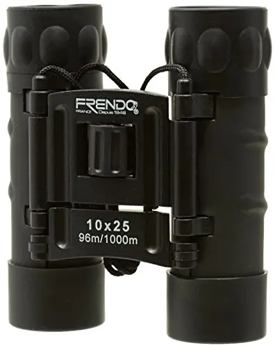 FRENDO Prismáticos 10x25 Compactos - Binoculares Ligeros con Prismas BAK4 para Senderismo