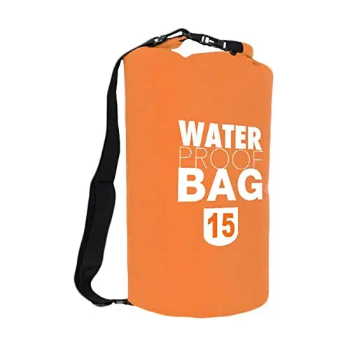 FRENDO Saco Estanco Nylon 15L Naranja - Bolsa Impermeable Deportes Acuáticos