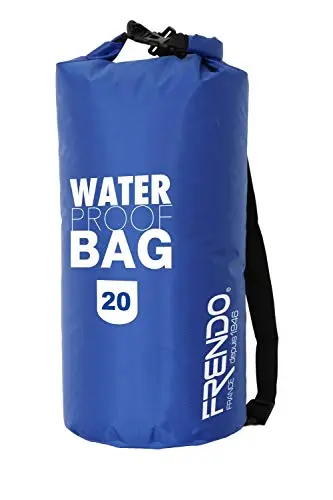 FRENDO Saco Estanco Nylon 20L Azul - Bolsa Impermeable Deportes Acuáticos