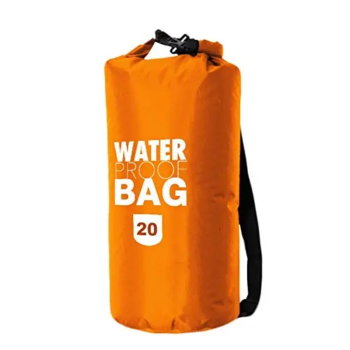 FRENDO Saco Estanco Nylon 20L Naranja - Bolsa Impermeable para Deportes Acuáticos